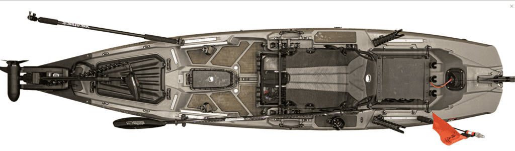 Explore the waterways in the Bonafide SS127 fishing kayak, a trusted companion for your kayak bass fishing adventures. Its superior stability, customizable deck space, and angler-friendly features make it an ideal choice for catching bass in various aquatic environments.