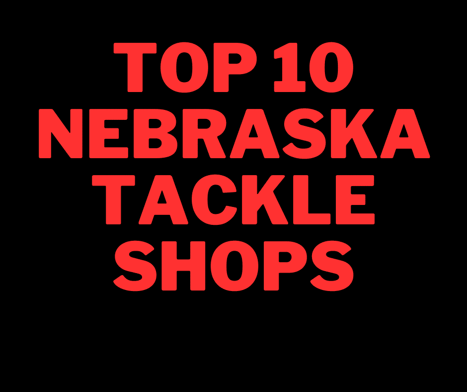 Logo representing the best ten tackle shops in Nebraska, showcasing excellence in fishing equipment and bait supplies.