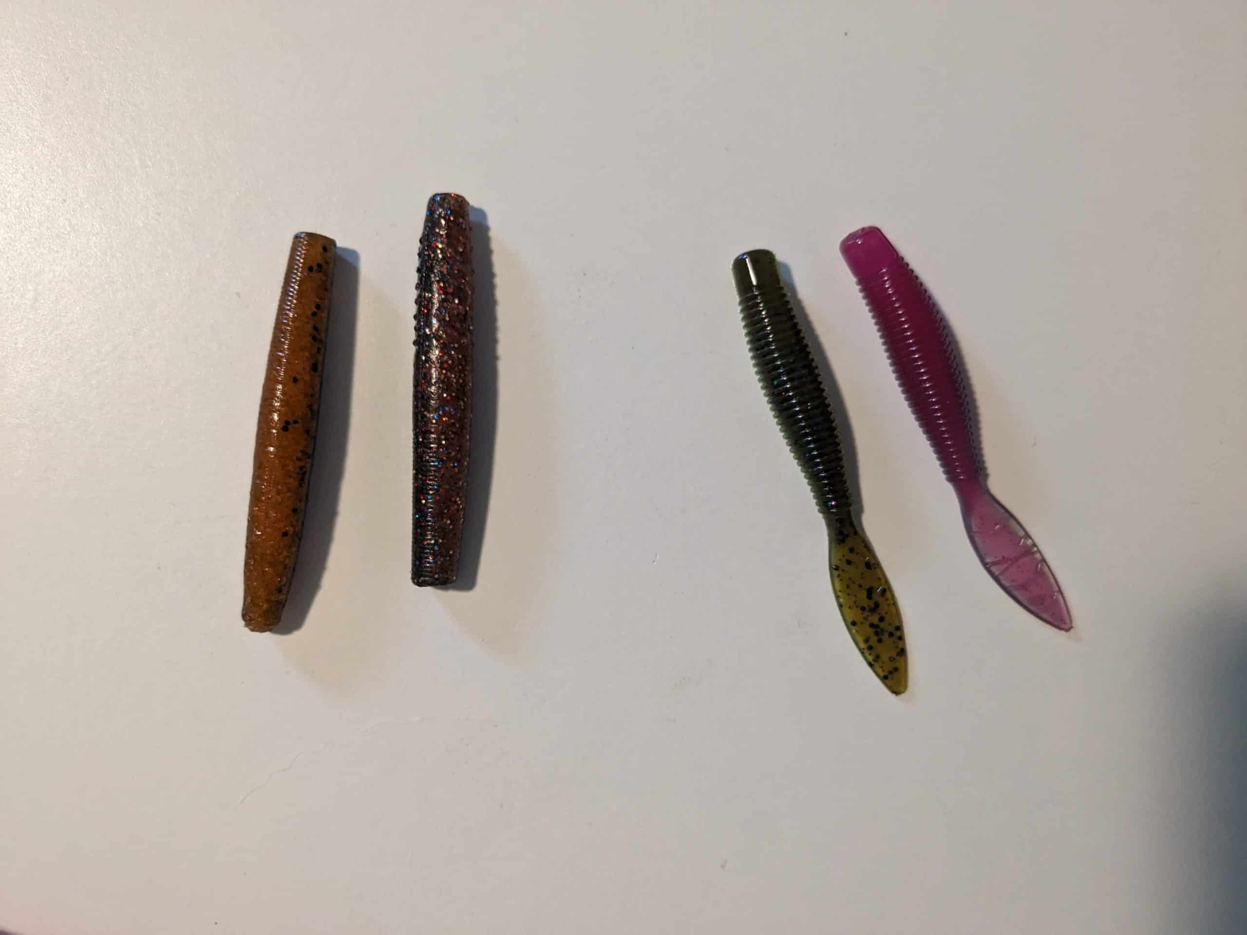 An array of Z-Man TRDs and Missile Baits Ned Bombs in various colors, highlighting the top choice baits for Ned Rig fishing.